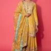Simar Dugal Mustard Gota Embroidered Sharara Set -Inca Sales Store sd1602 1