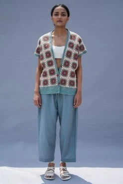 SWGT Rose Crochet Cardigan