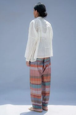 SWGT Ivory Sheer Top With Crochet Details 10 SWGT Ivory Sheer Top With Crochet Details -Inca Sales Store sh4b iv 4