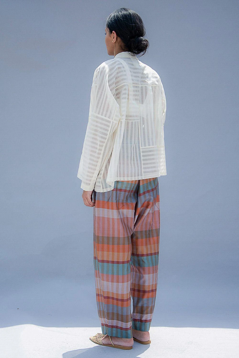 SWGT Ivory Sheer Top With Crochet Details 6 SWGT Ivory Sheer Top With Crochet Details - Image 4