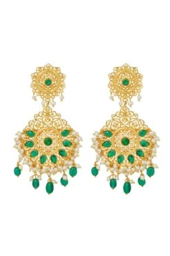 Zariin Gul-e-bahar Gold Dipped Earrings