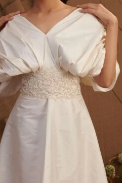 Shriya Som Draped Taffete Midi Dress -Inca Sales Store shriyasomss214736