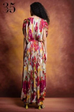 Saaksha & Kinni Floral Printed & Pleated Kaftan -Inca Sales Store sk 229sk12 6