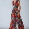 Saaksha & Kinni Multicoloured Abstract Printed Jumpsuit -Inca Sales Store sk070916 1