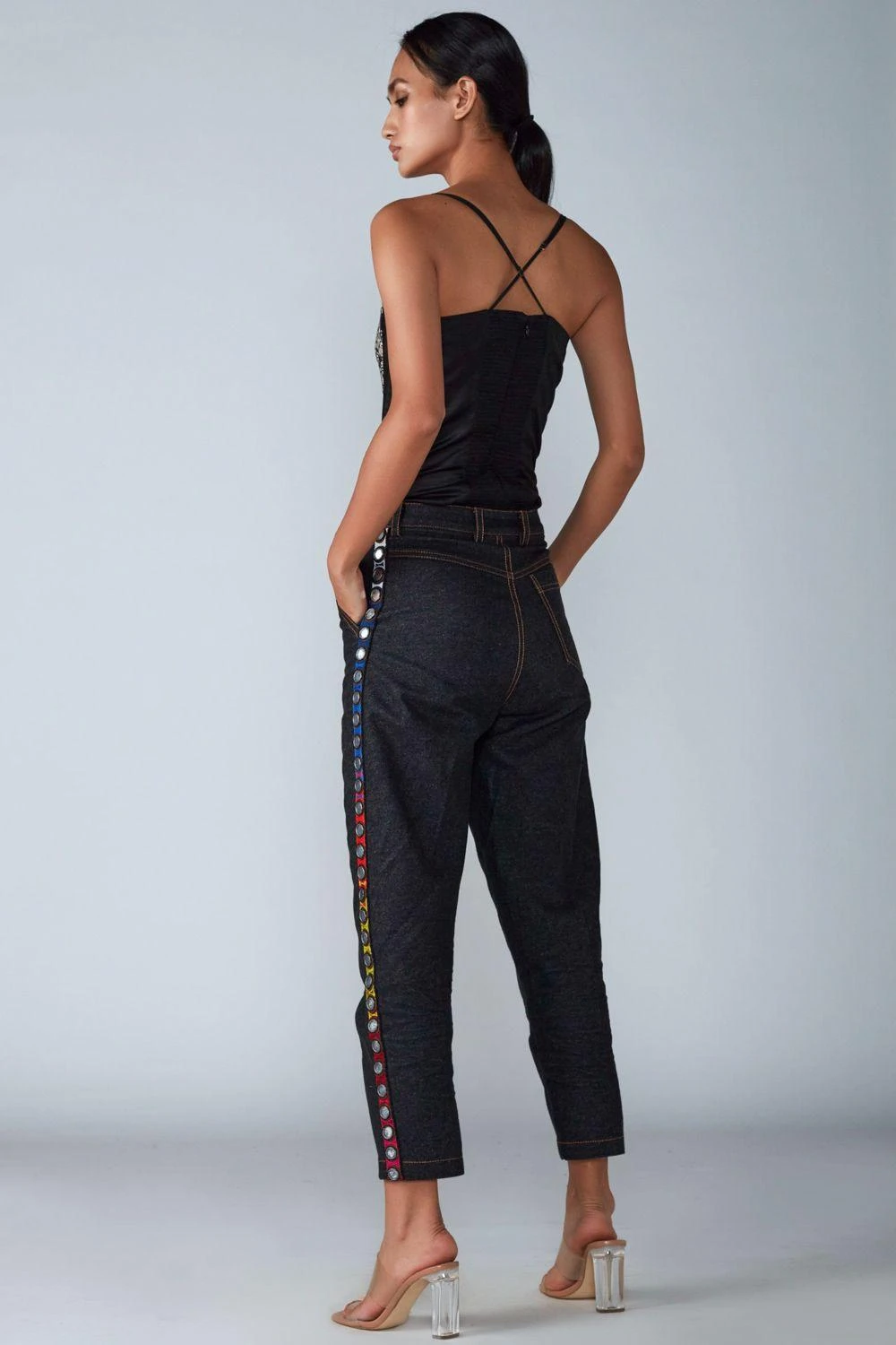 Saaksha & Kinni Black & White Abstract Printed Bodysuit 4 Saaksha & Kinni Black & White Abstract Printed Bodysuit - Image 2