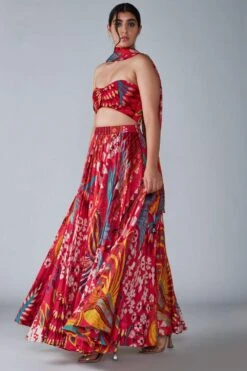 Saaksha & Kinni Pink Abstract Printed Blouse -Inca Sales Store sk071005 1