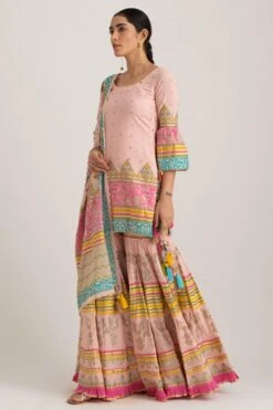 Printed Sharara Set With Gota Work -Inca Sales Store skak22 3
