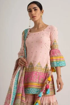 Printed Sharara Set With Gota Work -Inca Sales Store skak22 4