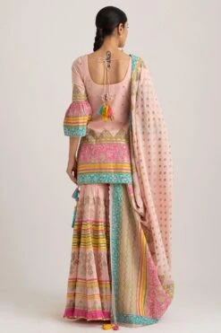 Printed Sharara Set With Gota Work -Inca Sales Store skak22 5