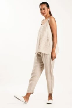 Hand Embroidered Linen Camisol Top -Inca Sales Store sks1924 3