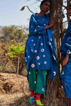 Bandhani Poplin Dress