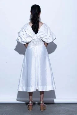 Shriya Som Draped Taffete Midi Dress -Inca Sales Store ss 21 lm 16 771 3