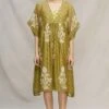 Myoho Mehendi Green Chanderi Dress -Inca Sales Store ss 2110 1