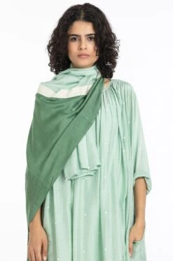 Three Mint Polka Gather Neck Tunic Co-ord Set