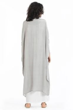 Three V Neck Kaftan With Placket White Dress -Inca Sales Store ss20 set27 4