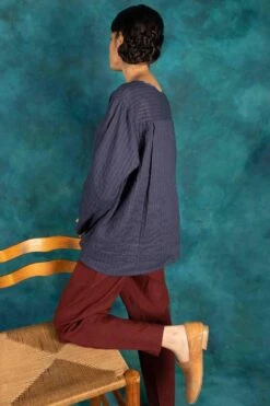 Indigene Prussian Blue Quilted Reversible Top 5 Indigene Prussian Blue Quilted Reversible Top -Inca Sales Store ss21 07 2