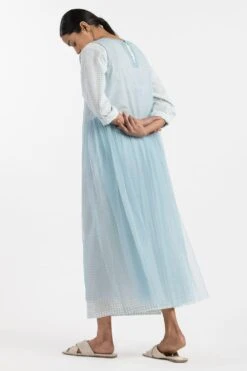 Three Powder Blue Midi Dress -Inca Sales Store ss21 set 29 xs 3