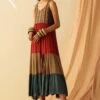 Sunira Designs Ajrakh Printed Tiered Dress 1 Sunira Designs Ajrakh Printed Tiered Dress -Inca Sales Store ss2105 1