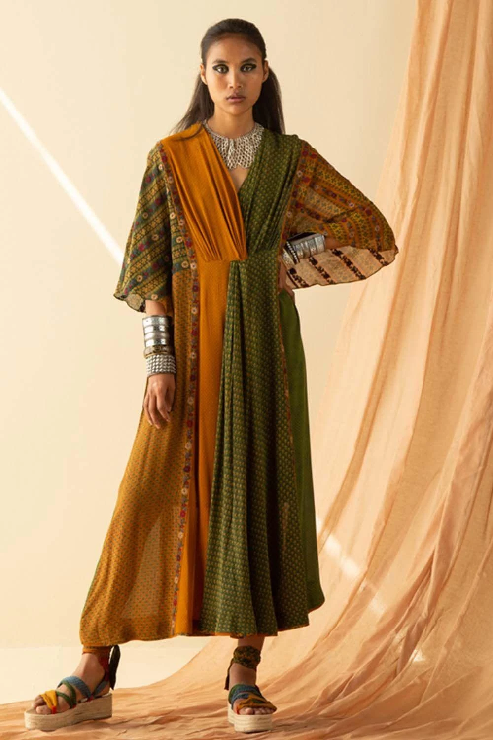 Sunira Designs Ajrakh Printed Maxi Kaftan 3 Sunira Designs Ajrakh Printed Maxi Kaftan