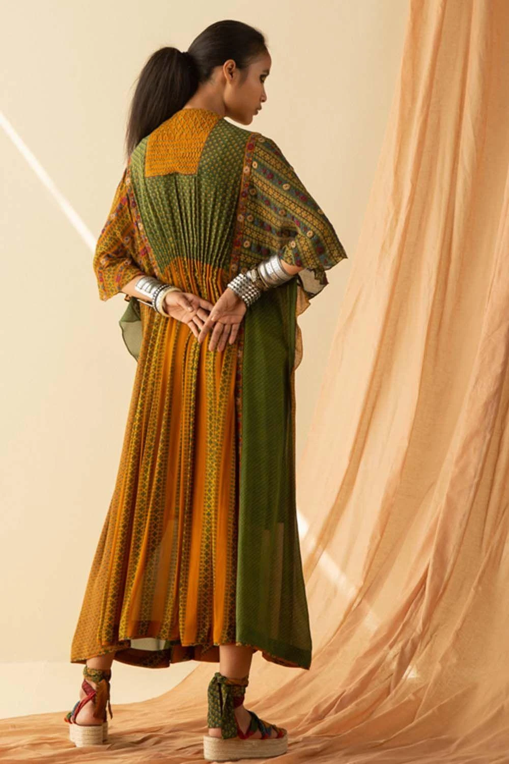 Sunira Designs Ajrakh Printed Maxi Kaftan 8 Sunira Designs Ajrakh Printed Maxi Kaftan - Image 6
