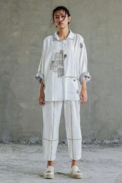 Sunira Designs White Kimono Shirt