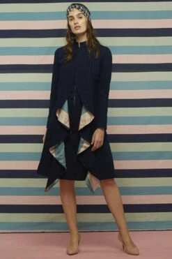 SVA Denim Cascade Jacket With A Printed Lining