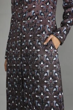 SVA Merlot Ombre Geometric Jacket & Pant Set -Inca Sales Store svaw20p03a svaw20k03 2