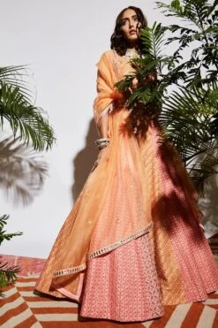 SVA Pink Multi-kali Lehenga Set -Inca Sales Store svaw21g04 2