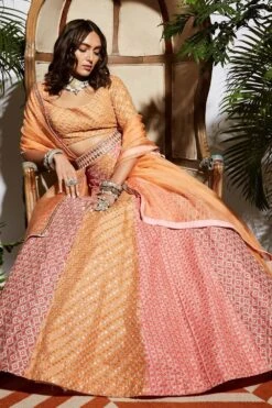 SVA Pink Multi-kali Lehenga Set -Inca Sales Store svaw21g04 4