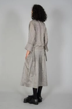 SWGT Slate Grey Hand Pleated Dress -Inca Sales Store swgt 4 4