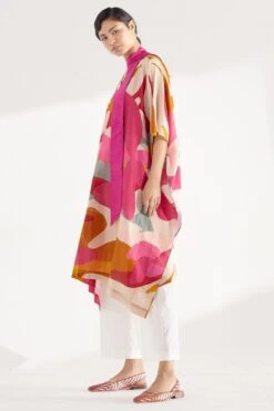 Twinkle Hanspal Multi-coloured Kaftan Tunic & Pants -Inca Sales Store tgn18 3 1