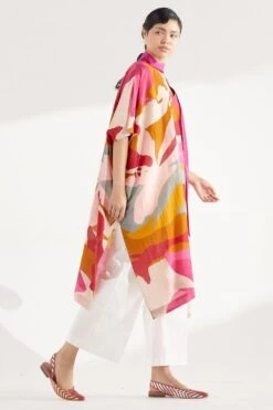 Twinkle Hanspal Multi-coloured Kaftan Tunic & Pants -Inca Sales Store tgn18 4 1