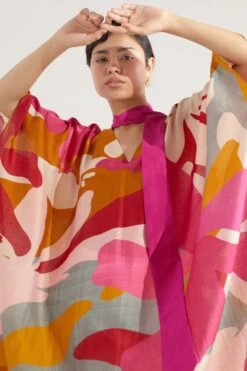 Twinkle Hanspal Multi-coloured Kaftan Tunic & Pants -Inca Sales Store tgn18 5 1