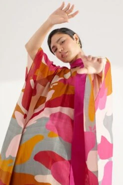 Twinkle Hanspal Multi-coloured Kaftan Tunic & Pants -Inca Sales Store tgn18 6 1