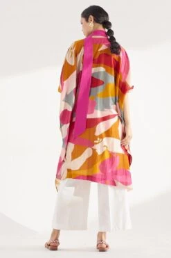 Twinkle Hanspal Multi-coloured Kaftan Tunic & Pants -Inca Sales Store tgn18 7 1