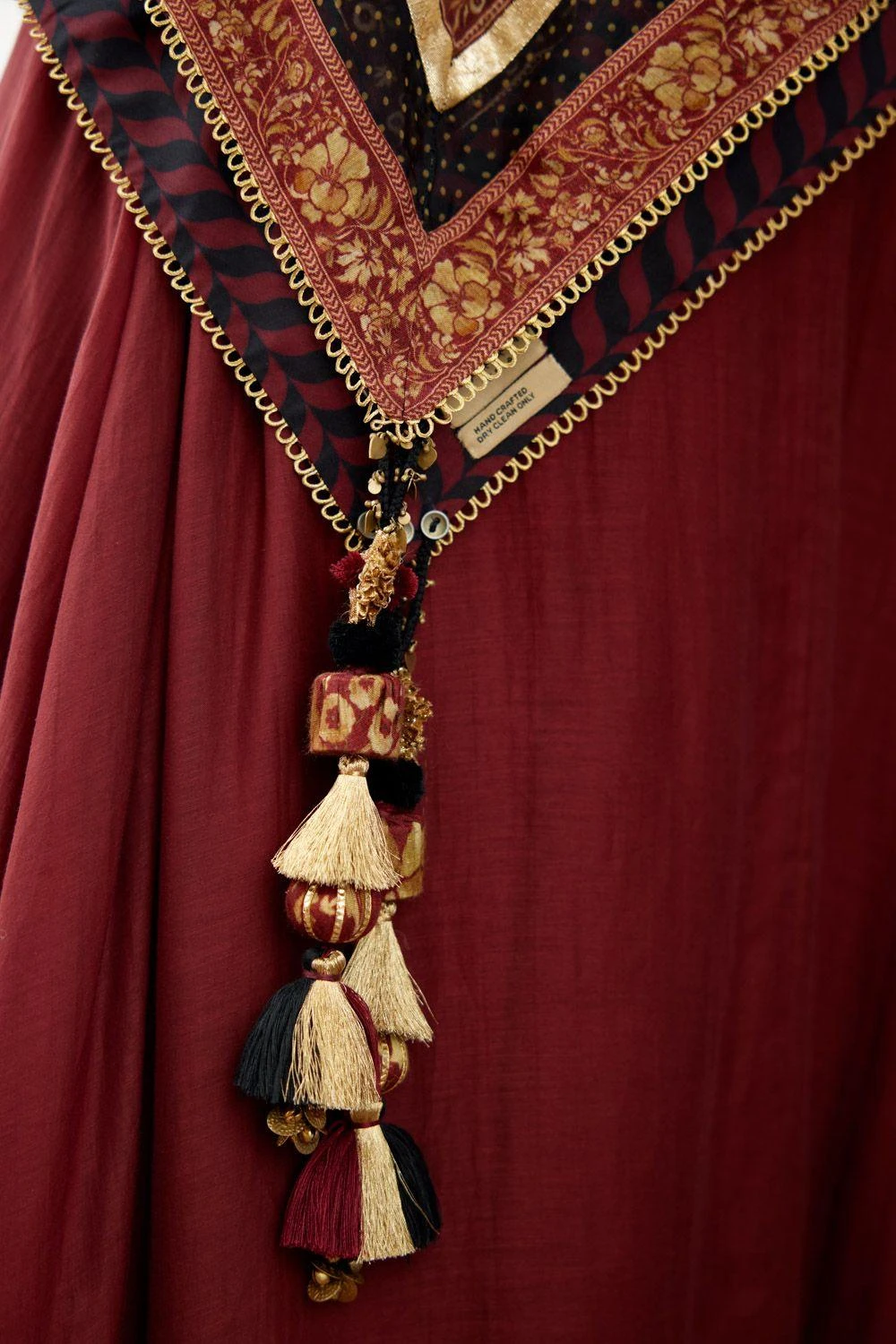 Torani Jet Black Bhagalpuri Printed Scarf 5 Torani Jet Black Bhagalpuri Printed Scarf - Image 3