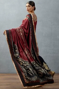 Torani Jet Black Bhagalpuri Printed Doshala -Inca Sales Store tr 1309tg33 3