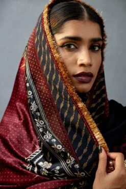 Torani Jet Black Bhagalpuri Printed Doshala -Inca Sales Store tr 1309tg33 5