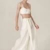 Chola Pleated White Pants With Belt -Inca Sales Store tr0028c 1 1