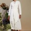 Twinkle Hanspal White Asymmetrical Layered Dress
