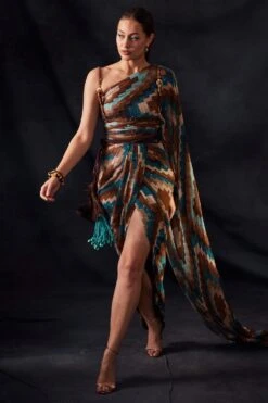 Nikita Mhaisalkar Dark Tan Suede Harness