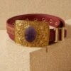 Tarun Tahiliani Accessories Amethyst Stone Buckle