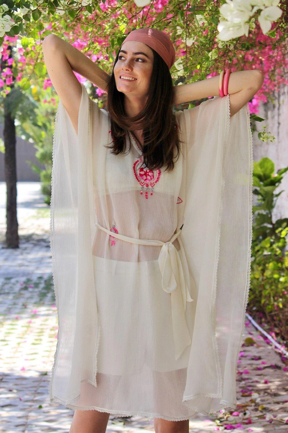 Varun Bahl Pret Embroidered Ivory Kaftan 3 Varun Bahl Pret Embroidered Ivory Kaftan