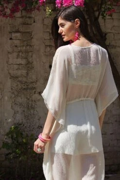 Varun Bahl Pret Embroidered Ivory Kaftan 9 Varun Bahl Pret Embroidered Ivory Kaftan -Inca Sales Store vb pr2 ik21 k45 4