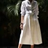 Varun Bahl Pret White Shirt Dress -Inca Sales Store vb pr2 sp21 d41 1
