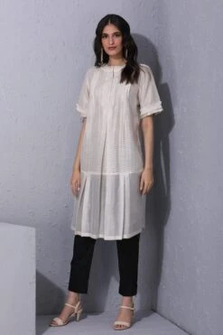 Varun Bahl Pret Ivory Chanderi Tunic