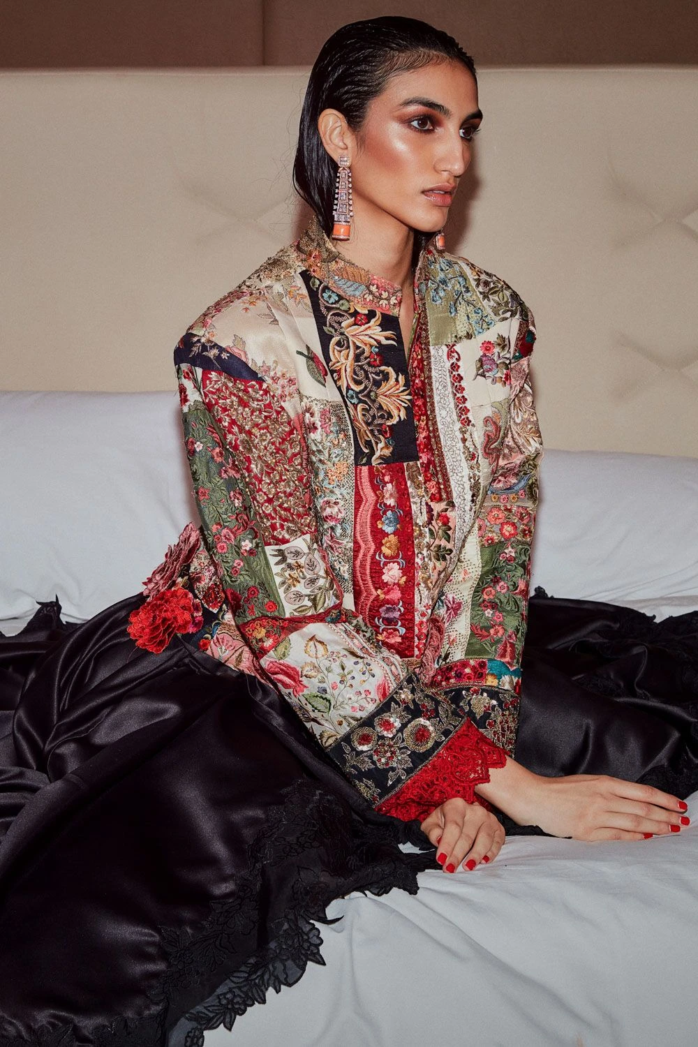 Varun Bahl Vintage Upcycled Patchwork Jacket Set 7 Varun Bahl Vintage Upcycled Patchwork Jacket Set - Image 5