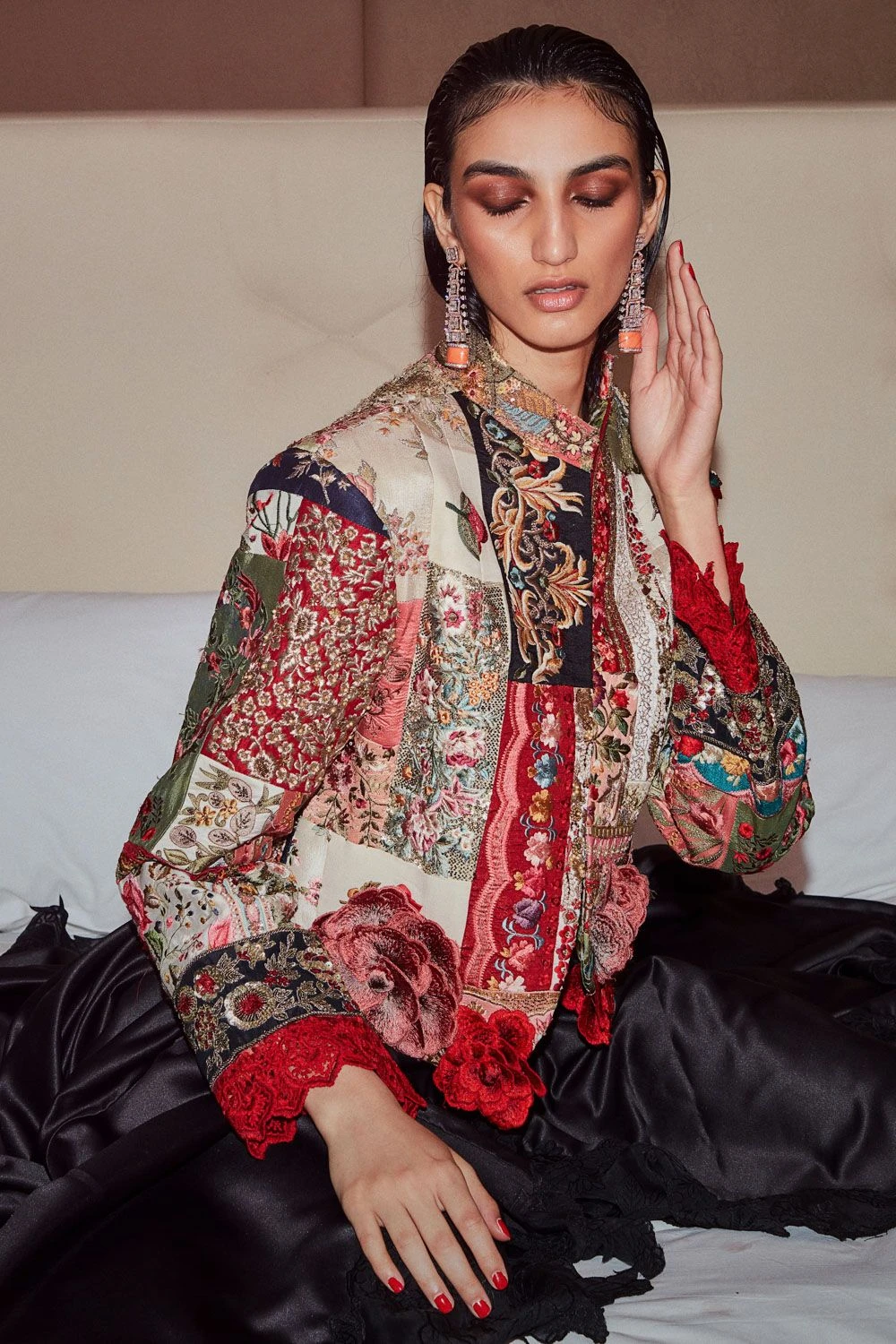 Varun Bahl Vintage Upcycled Patchwork Jacket Set 8 Varun Bahl Vintage Upcycled Patchwork Jacket Set - Image 6