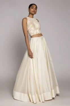 Varun Bahl Embroidered Chanderi Lehenga -Inca Sales Store vb cw19 ak gw 4 2