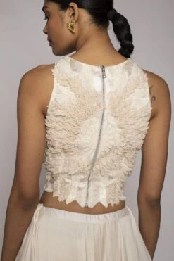 Varun Bahl Embroidered Chanderi Lehenga -Inca Sales Store vb cw19 ak gw 4 6